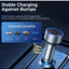 83W Fast Car Charger , RCC327 Salo III Series , PD 65W + QC 18W, Triple Output ( 2 USB + Type-C), Aluminum Alloy Mini Ch