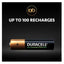 Duracell Rechargeable AAA Battery, 900mAh, Pack of 4 Long lasting per charge