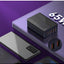 A4808Q 70W Desktop Fast Charger with 2 USB-C PD 3.0 & 2 USB-A QC 4.0 Ports, LED Power Display, Multi-Device Charging Sta