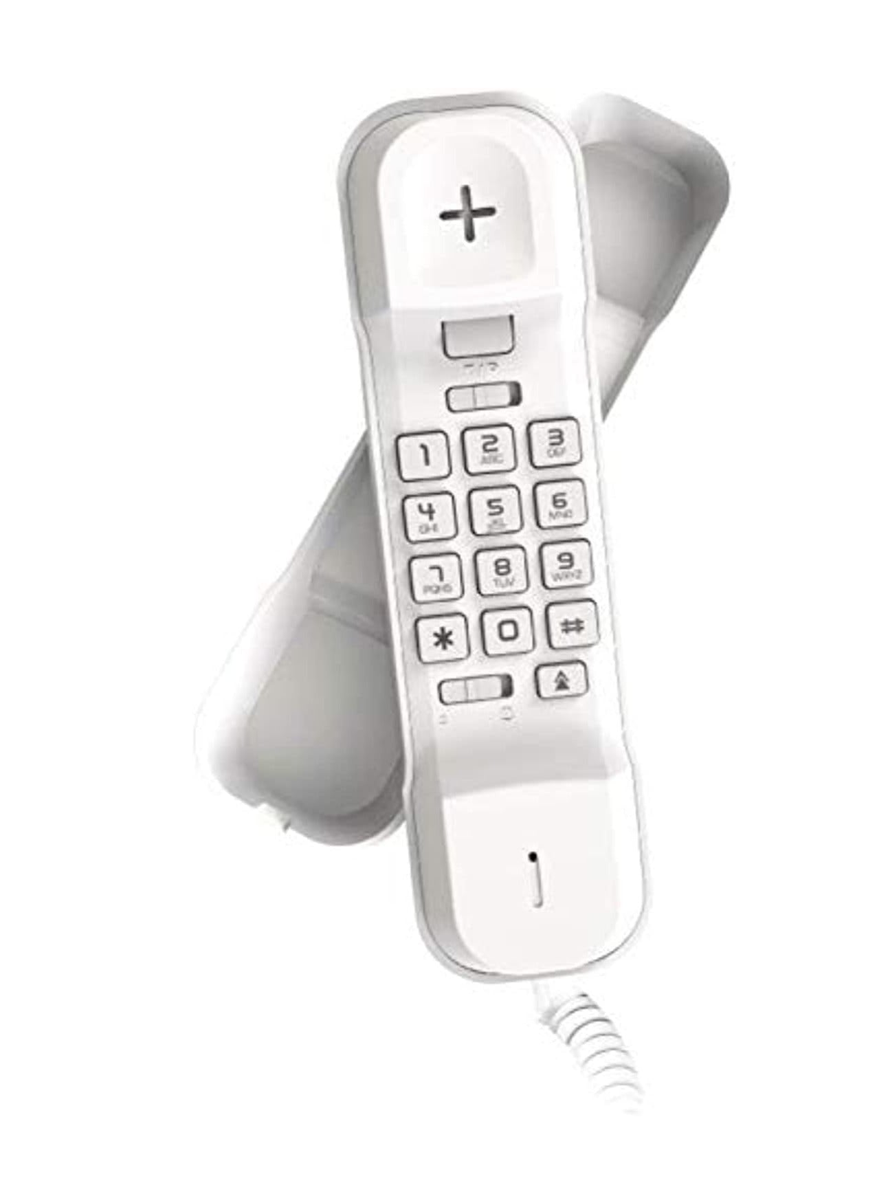 Alcatel Black Telephone T02 With cable Wall mounting - White T02