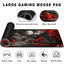 Large Gaming Mouse Pad Extended Anime Large Desk Pad with Non-Slip Base Full Keyboard Mat with Stitched Edges for Gaming