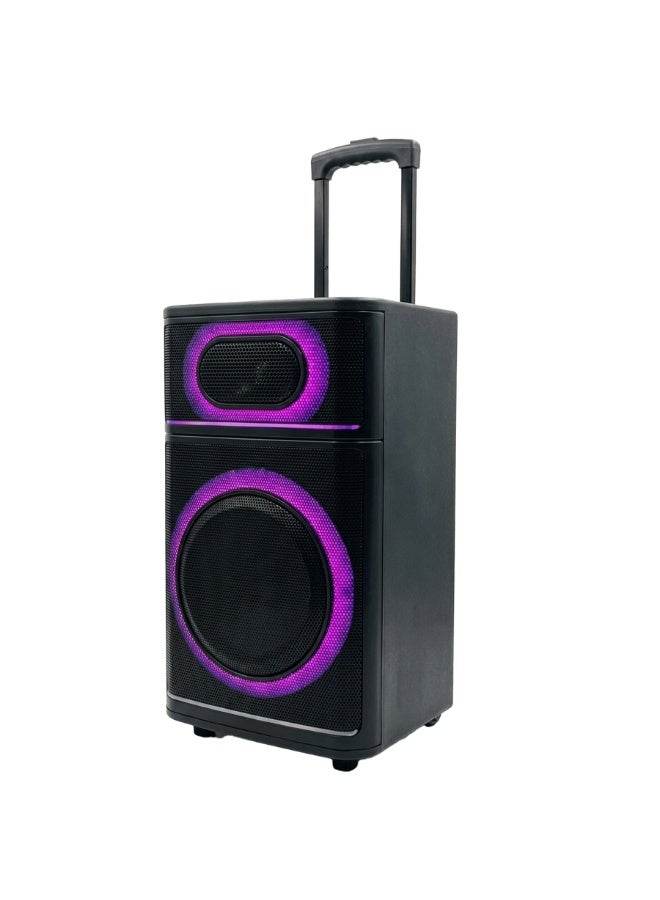 AH-12100 Portable 12 Inch Rechargeable Party Speaker with Disco LED Lights and Remote Control High Power Audio Speaker S