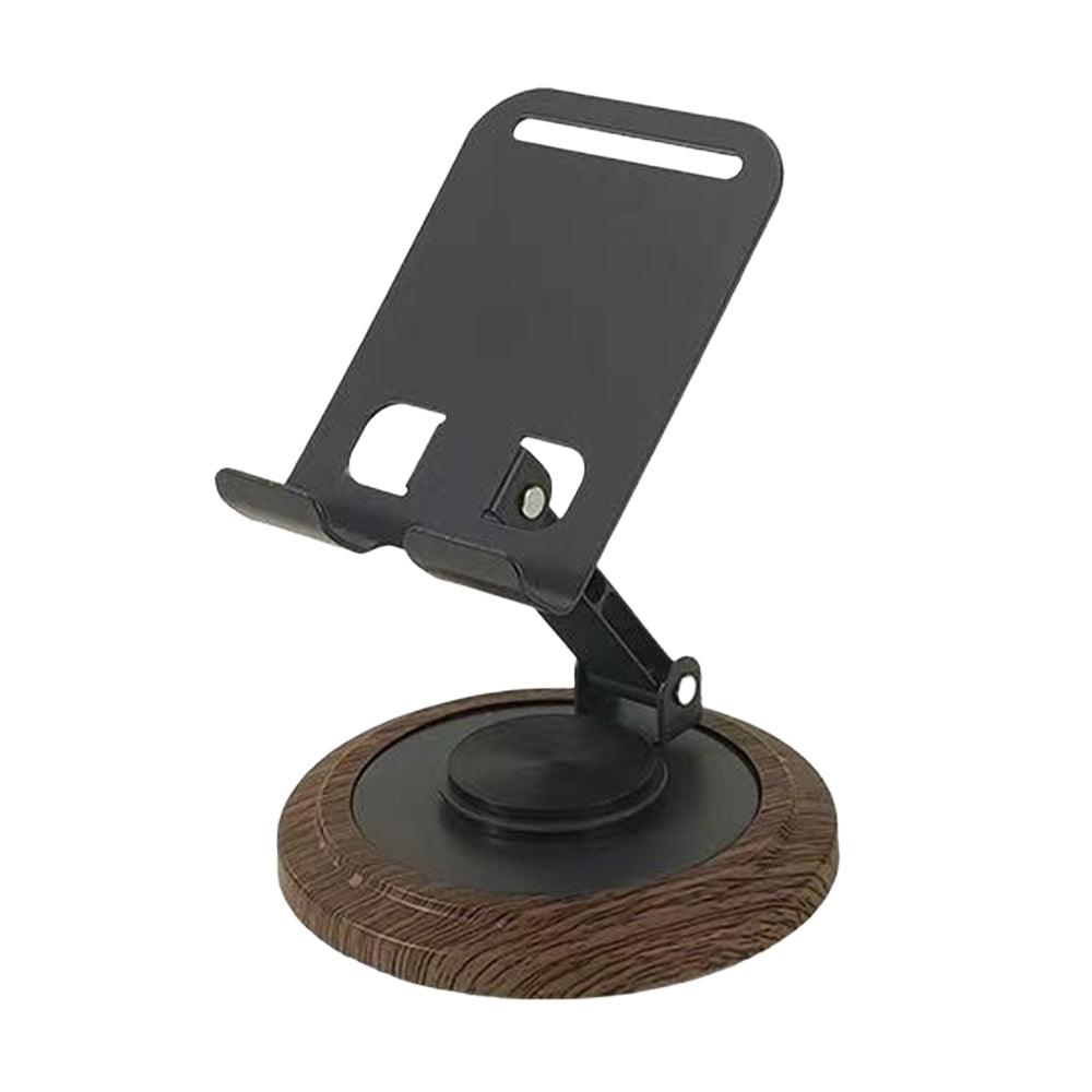 High-quality foldable metal phone stand with stylish design, 360° rotation, compact & portable size. Fits all mobiles, easy to store & carry, perfect for studying, working, or watching content anywhere.