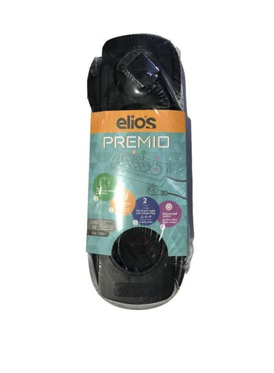 Elios Electric Power with 3 Socket Outlets Premio - Black