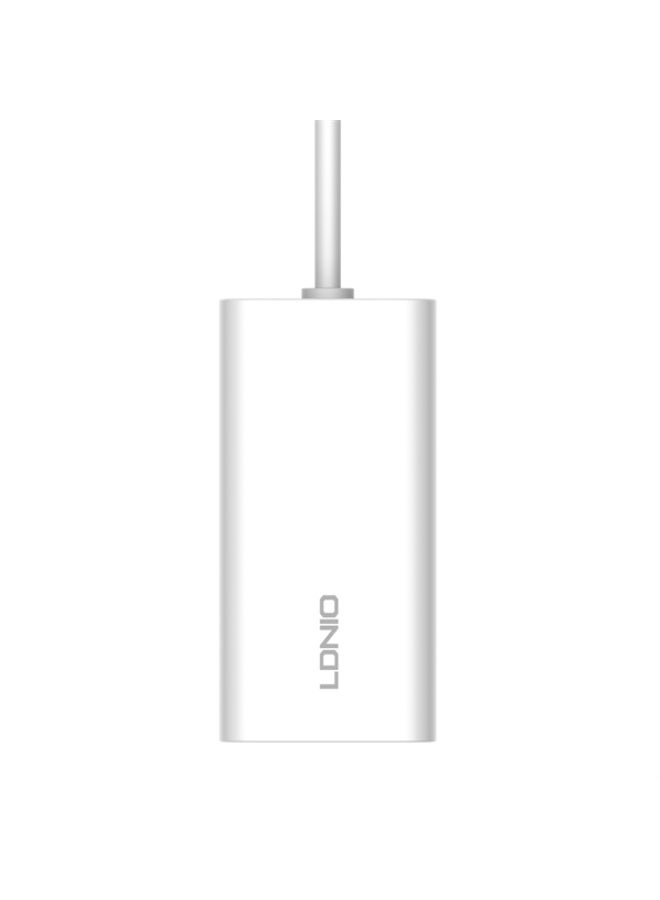 A4610C 65W Multi Port Desktop Fast Charging Station with 4 Ports (2×USB-C PD + 2×USB-A QC 3.0), PD4+ & QC3.0 Super Fast 