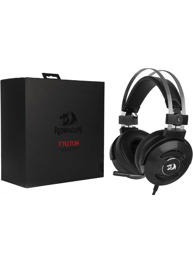 سماعة جيمنج REDRAGON H991 صوت 7.1 Surround عزل ضوضاء ANC أسود