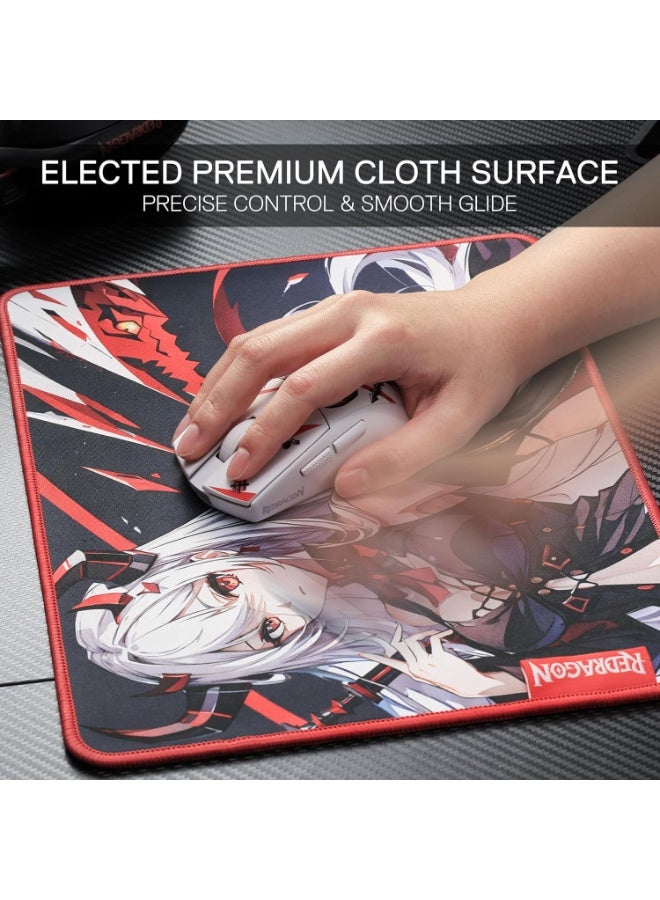 EISA P047S Anime Gaming Mouse Pad - Smooth Lycra Surface, Anti-Slip Rubber Base, Spill-Resistant, Durable 5mm Thick Desi