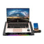 Gcp500 Ivy Laptop Cooler - Support UP To 17 Inch - 2 USB Port - Fan Speed Control - Aluminum Panel Faster Cooler - RGB L