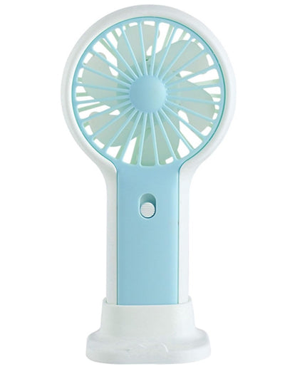 Portable Mini Fan USB Rechargeable Cute 1.5W Small Electric Fan For School ( Blue )