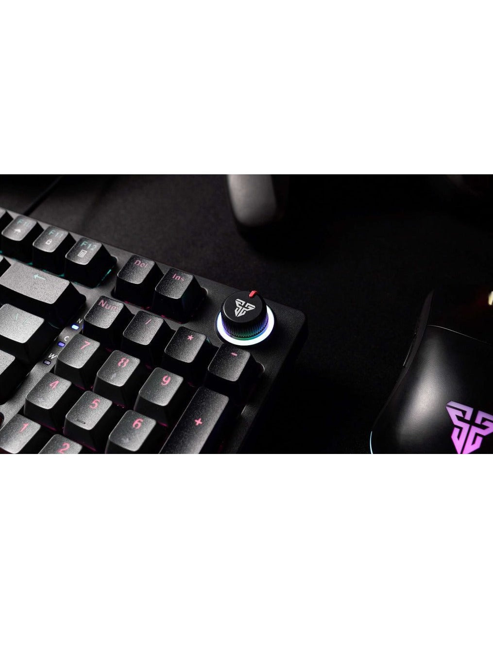 FANTECH MK890 RGB Keyboard Gaming Mechanical Full Size , Red Switch