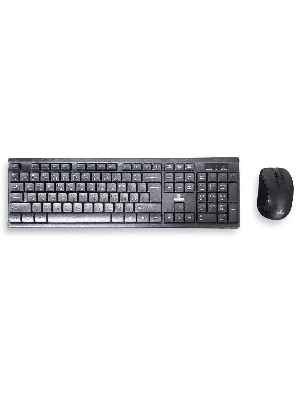 Gamma wireless keyboard & Mouse 2.4g - Silent Key , Standard 104 Key K-515