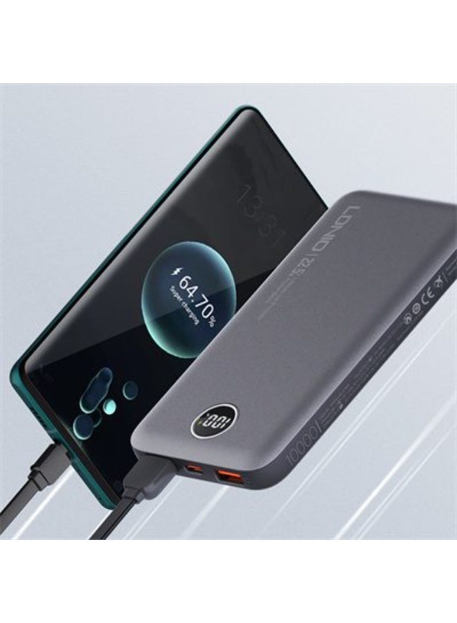 PQ10 10000mAh Fast Charging Power Bank with 22.5W USB Output, 18W USB-C Input, Dual USB Ports, LED Digital Display, Ultr