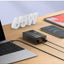 A4808Q 70W Desktop Fast Charger with 2 USB-C PD 3.0 & 2 USB-A QC 4.0 Ports, LED Power Display, Multi-Device Charging Sta