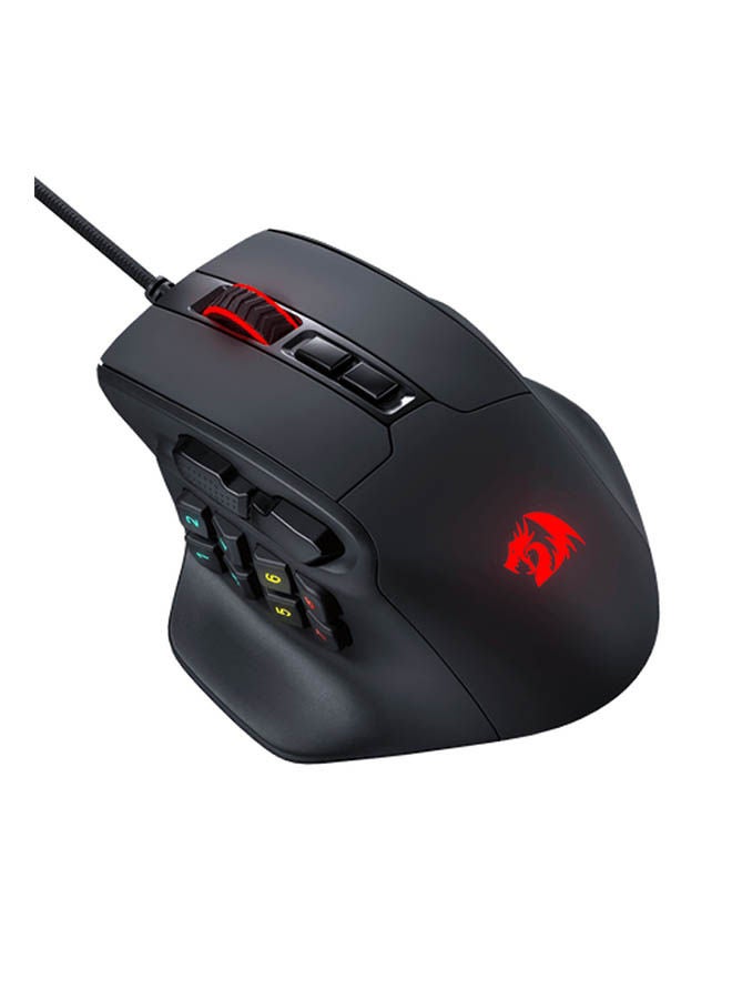 ماوس جيمنج Redragon M811-RGB Aatrox لألعاب MMO أسود
