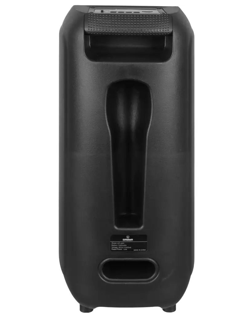 GT-443 Portable Bluetooth Speaker, Dual 4-Inch Wireless Party Speaker, 10W Powerful Sound, 1200mAh Rechargeable Battery,
