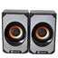 Kisonli Wired Multimedia Speaker for PC and Laptop – 3W / 2.0 Channel | Grey KS-04