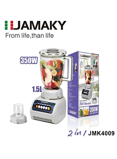 JAMAKY Italy Powerful and versatile electric blender 2*1  - 350W 1.5L - jmk4009