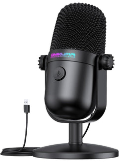 ONIKUMA M830 Wired USB Gaming Mic Noise Cancelling RGB Black