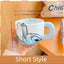 Large Capacity Ceramic Coffee Mug with Cartoon Character Design, Cute Ceramic Tea Cup for Hot & Cold Drinks, Milk Mug, L