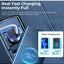 83W Fast Car Charger , RCC327 Salo III Series , PD 65W + QC 18W, Triple Output ( 2 USB + Type-C), Aluminum Alloy Mini Ch