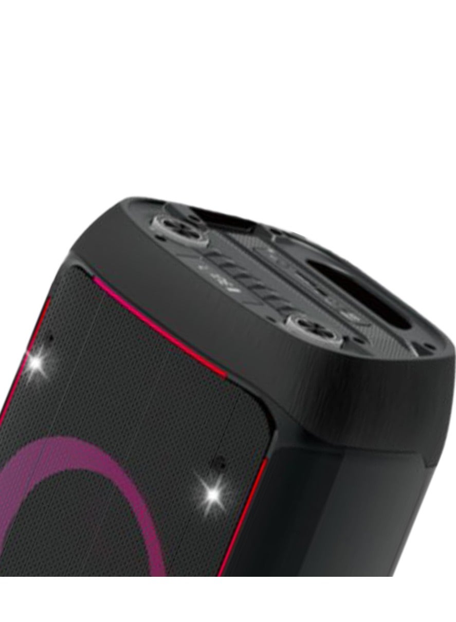 Professional Battery Powered Speaker System, 8" Deep Bass X-Bass Sound, 7.4V/5400mAh Lithium Battery, Bluetooth, SD Card
