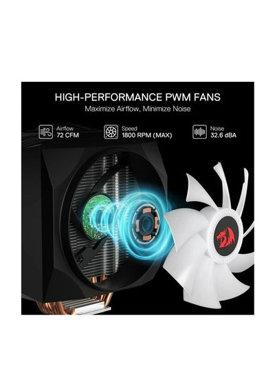 عرض أمامي لمبرد ريدراجون CC-2199 مضاء بـ ARGB