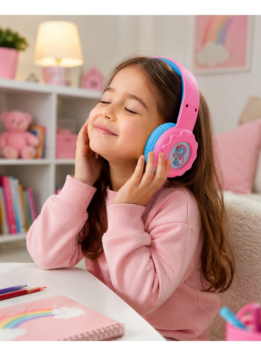 B30 Kids Wireless Headphones – Bluetooth 5.4, 108dB Safe Volume Limit, 32mm Drivers, 15m Wireless Range, 500mAh Recharge