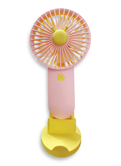 Portable Mini Fan USB Rechargeable Cute 5000MAH Small Electric Fan For School With Phone Holder