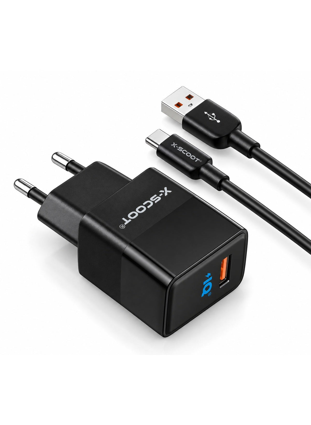 30W Fast Wall Charger with USB-C Cable, Smart IQ Auto-ID Output, Heat Resistant Safe Design, Universal USB-C Compatibili