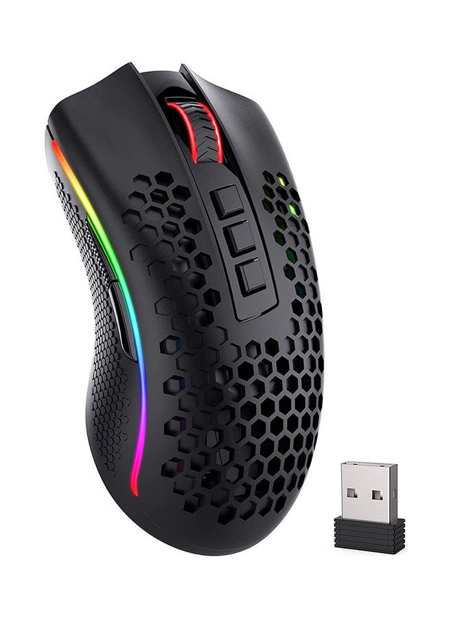 ماوس جيمنج Redragon M808-KS Storm Pro Wireless خفيف أسود