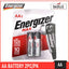 Energizer 2 AA Max Blister Card Silver/Black