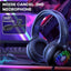 Professional Gaming Headset X7 Pro with High-Quality Stereo Sound, Adjustable Microphone with Noise Isolation, RGB Light