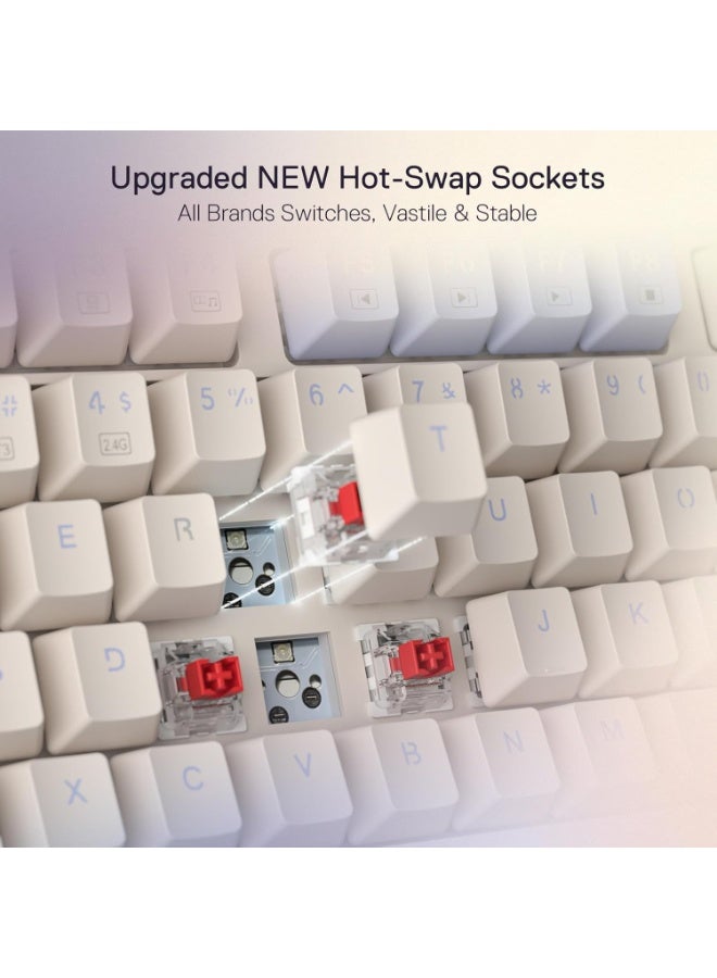 كيبورد جيمنج Redragon K673CPG UCAL PRO ميكانيكال 75% متعدد الألوان
