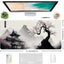 Japanes Watercolor Cherry Blossom Extended Gaming Mouse Pad with Stitched Edges 70×30cm XL Desk Mat for Gaming, Office, 