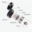 Insulated Travel Coffee Mug 300ml , Double Wall Vacuum Stainless Steel Tumbler with One-Click Leak Proof Lid, Hot & Cold