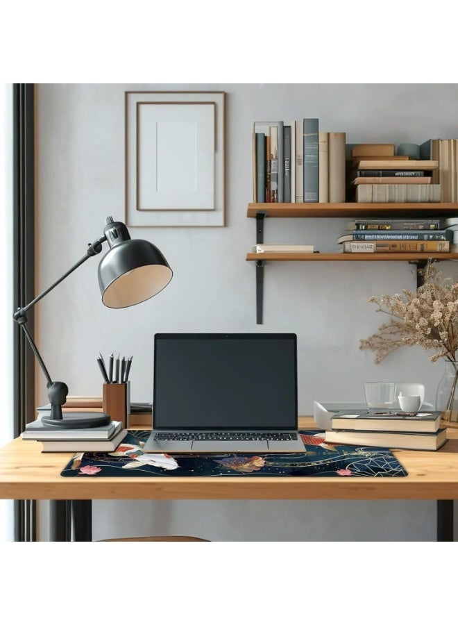 Gaming Mouse Pad koi Desk Pad, Extended Big Mouse Pad, 70 x 30 cm Large Computer Keyboard Mouse Mat Mousepad with 2mm No