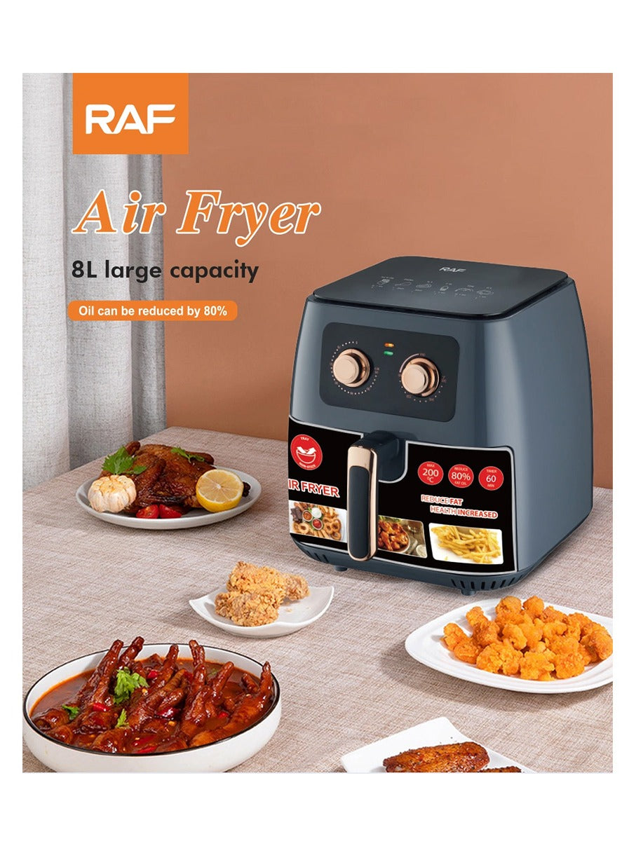 RAF Household Air Fryer 1700W Strong Power 8L Large Capacity R.5294