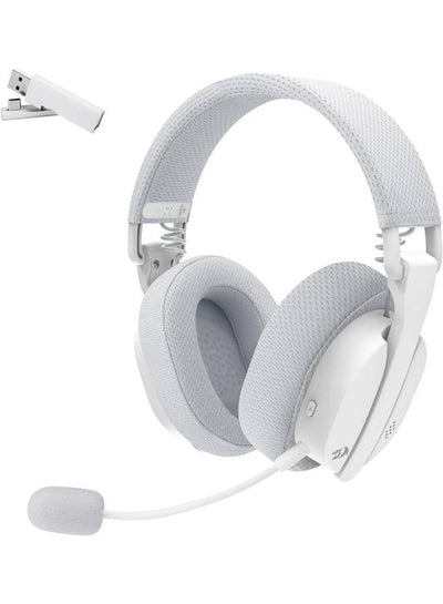 سماعة جيمنج Redragon H888 Wireless بصوت محيطي 7.1 أبيض