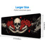 Gothic Skull Gaming Mouse Pad Large Rose Horror Dark Fantasy Mousepad Large Gaming Mouse Pad Laptop Keyboard Mat Non-Sli