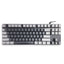 Mechanical Gaming Keyboard, model KL-103 for computer and lap top (black/gray) RGB Full size with 87 key, cable USB Speed interface , blue switch, adjustable height in to give comfort to the hand while playing