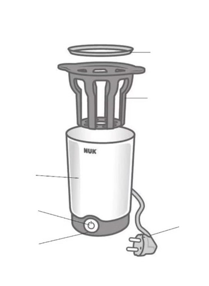 NUK Thermo Express Bottle Warmer , Gentle steam warms baby food gently in approximately 90 seconds