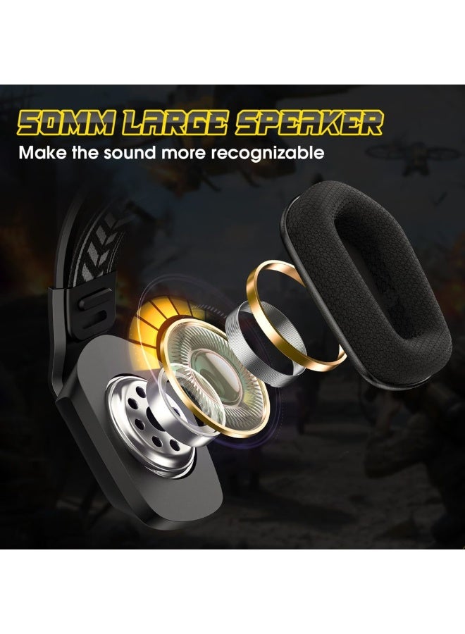 X13 RGB Stereo Sound Gaming Headset Stereo Sound Gaming Headset 120 degree swivel noise Reduction Mic, Cool RGB Light , 