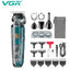 VGR Professional trimmer 6-in-1 , corded and cordless, multi-use, contains a variety of tools such as full-size trimmer, precision trimmer, trimmer, nose hair trimmer and styling trimmer.