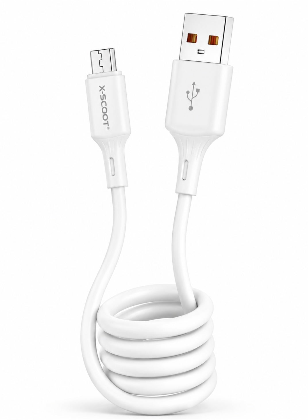 CL-162 60W USB-A to Micro USB Silicone Fast Charging & Data Cable, 1M Soft Flexible Cord, High-Speed Sync, Fireproof Dur