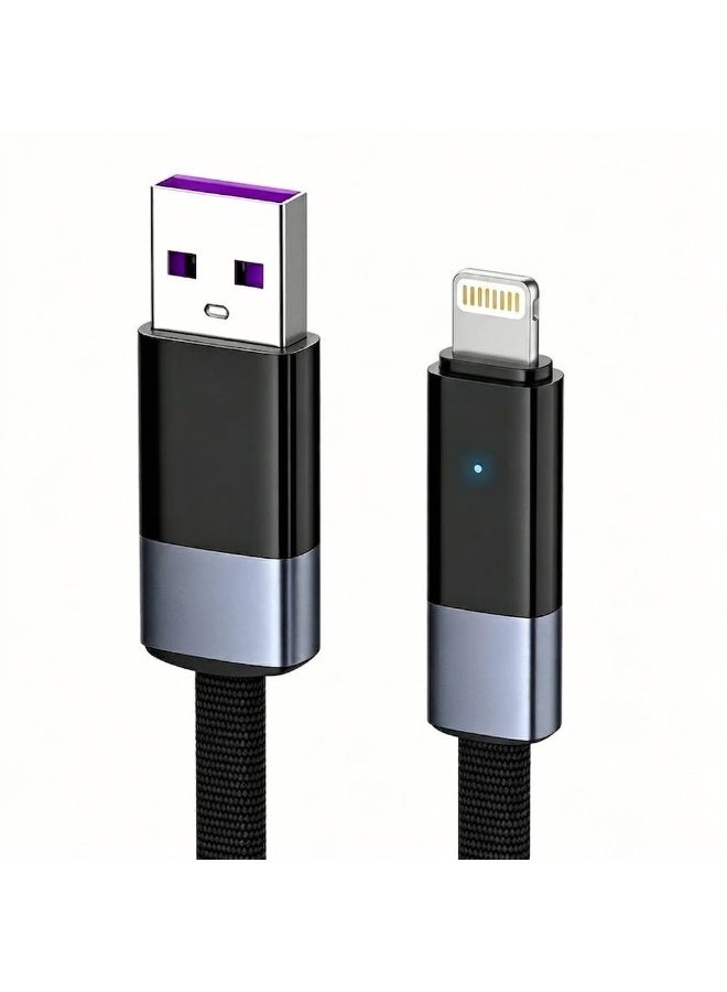 USB To Lightning Fast Charging Cable 1M With 50W Power Delivery High-Speed Data Transfer Durable PVC Design For iPhone i