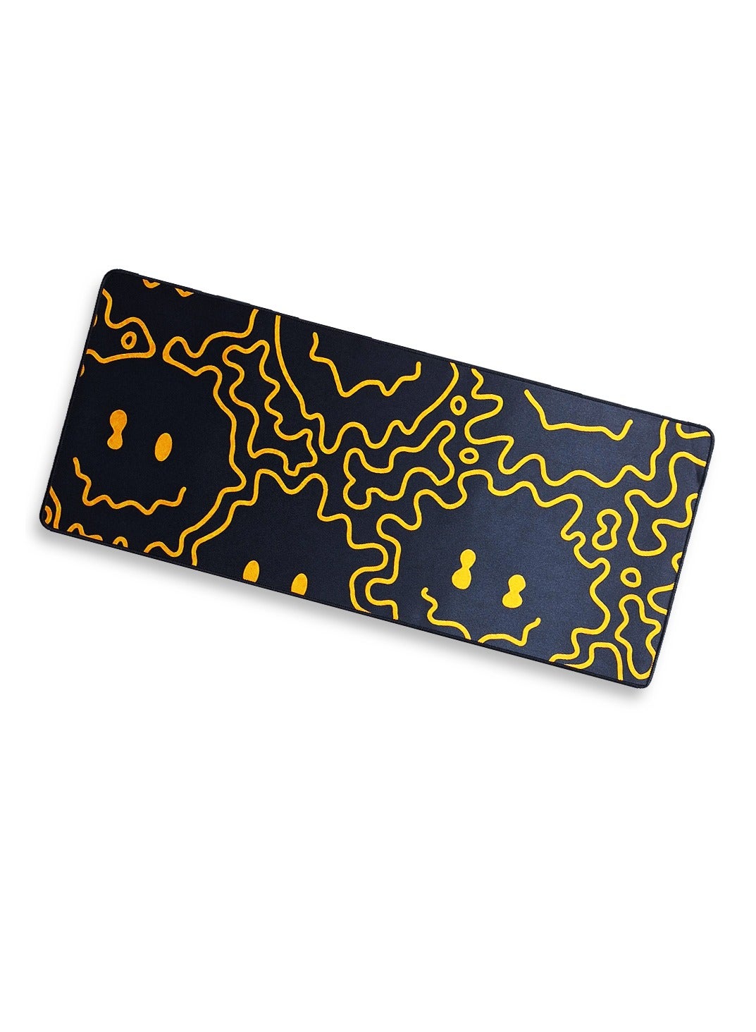 Gaming Mouse Pad, Melt-Smiley , Extended Large Desk Mat, Big Computer Keyboard Desk Pad, Stitched Edges Mousepad, (70CM 