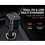 XC-314 80W PD Fast Car Charger with Power 3.0 Quick Charge, 1 USB & 2 Type-C Ports, Super Fast Charging for iPhone, Sams