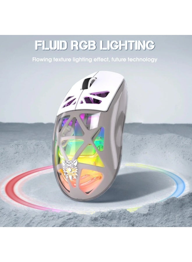 CW930 RGB Tri-Mode Wireless Gaming Mouse,Dynamic RGB Lighting Effects