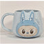 Labubu Ceramic Mug 350ml, Cute Cartoon Coffee Mug, Large Capacity Ceramic Tea Cup with Vibrant Character Design, Glossy 