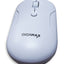 Gigamax Wireless Desk Mouse, G-1200, 1600 DPI Wired/Wireless Functional Mouse with 3 Modes Connectivity, Bluetooth and 2.4G Wireless, 4 Macro Buttons, Long Lasting Rechargeable Battery Capacity and for PC/Mac/Laptop Used in Home and office, White